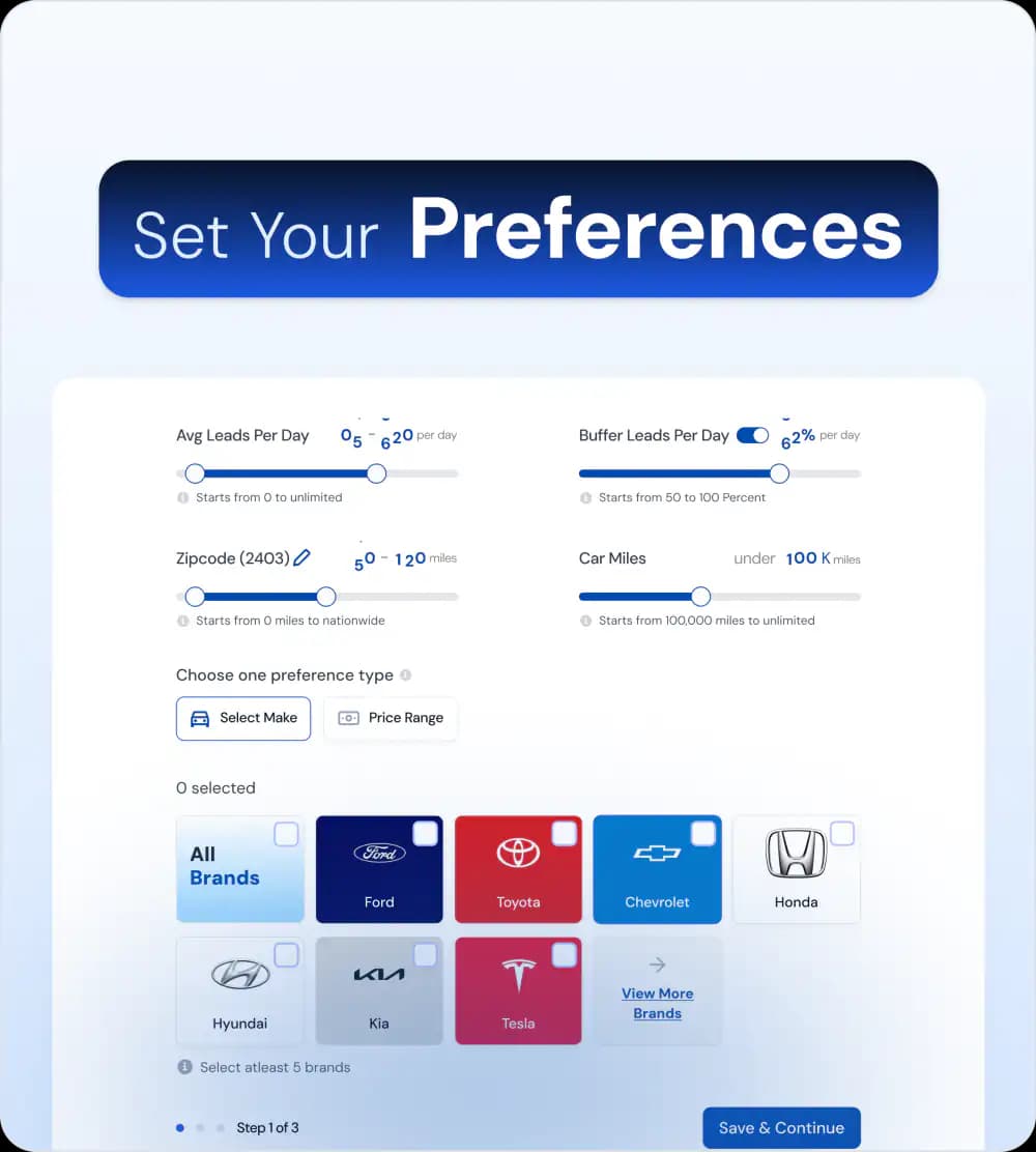 Set Your Preferences